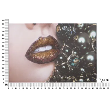 DRUK NA PŁÓTNIE Beautiful Lips 120X3,8X80 cm